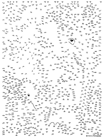 Elephant Mother &  Baby Dot-to-Dot - Tims Printables