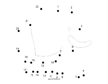 Printable Elephant Dot To Dot Puzzle