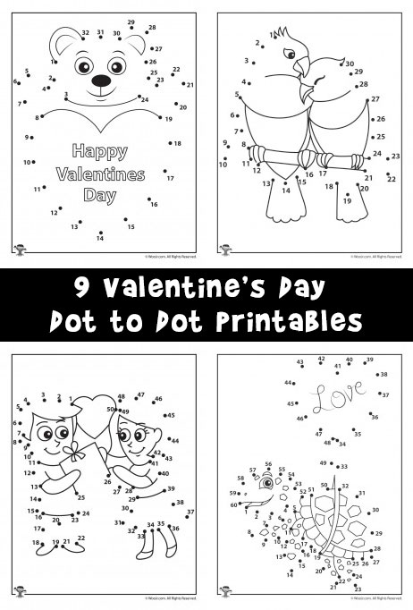 Printable Valentines Day Dot to Dots Puzzles | Woo! Jr. Kids ...