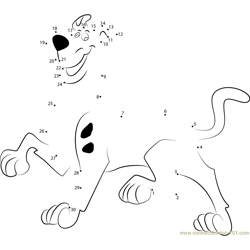 scooby doo Connect The Dots printable worksheets