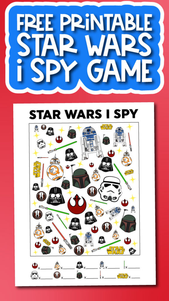 Star Wars I Spy Game For Kids [Freebie]