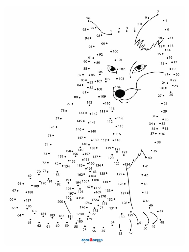Dot To Dot Printables 1 200 PDF Worksheets Library