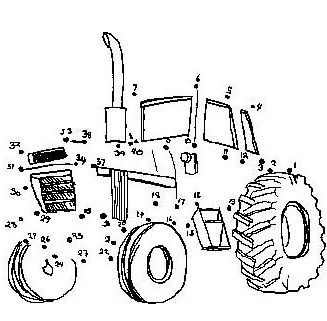 Dot to Dot Page - Print your Dot To Dot Tractor page
