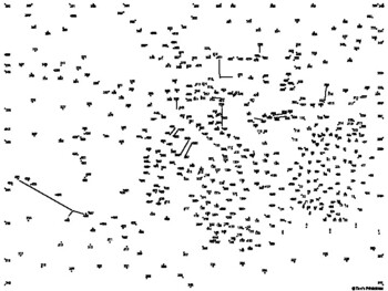 Bulldozer Extreme Difficulty Vehicle Dot-to-Dot / Connect the Dots