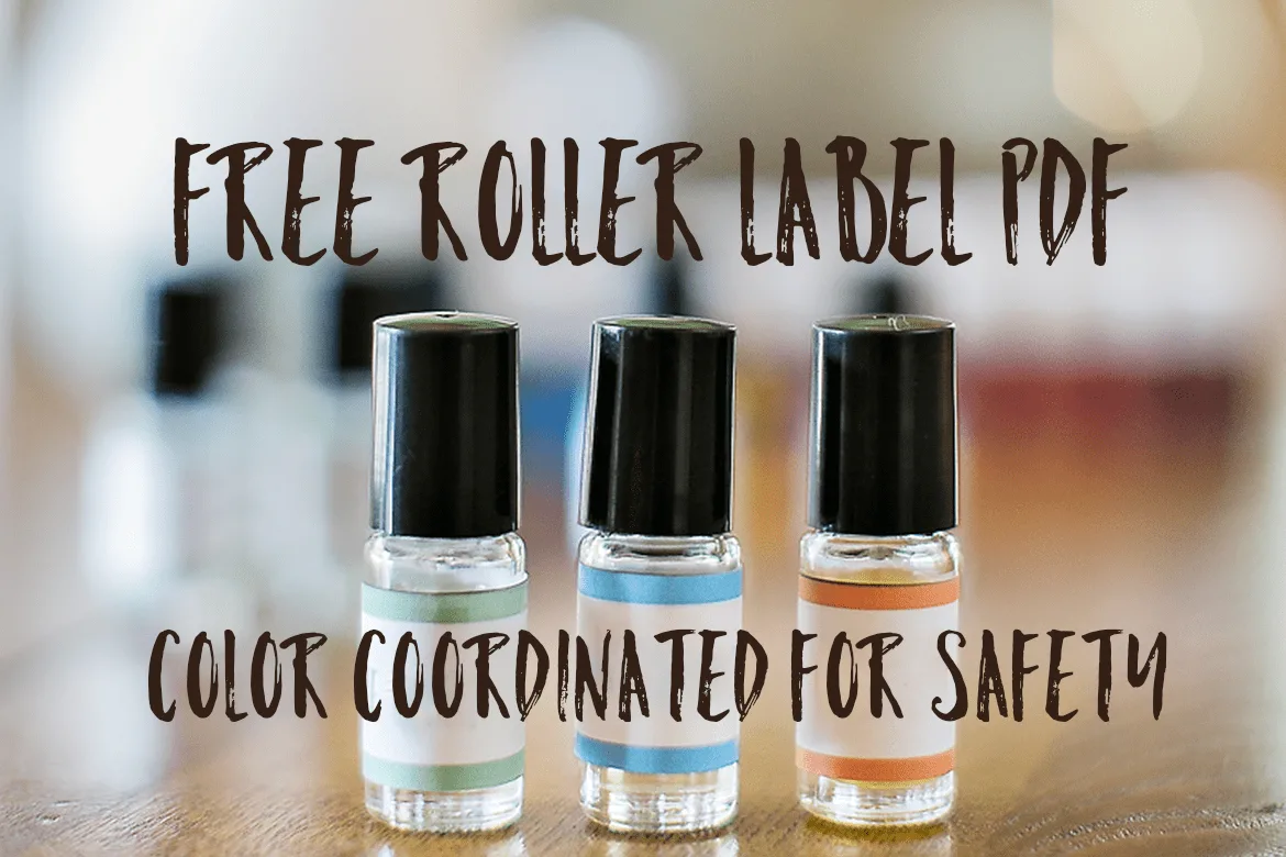 Free essential oil safety rollerball printable - By Oily Design