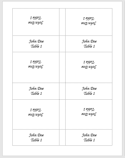 How to print on both sides of your place cards - Gartner Studios