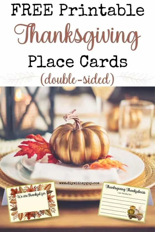 printable double sided place cards