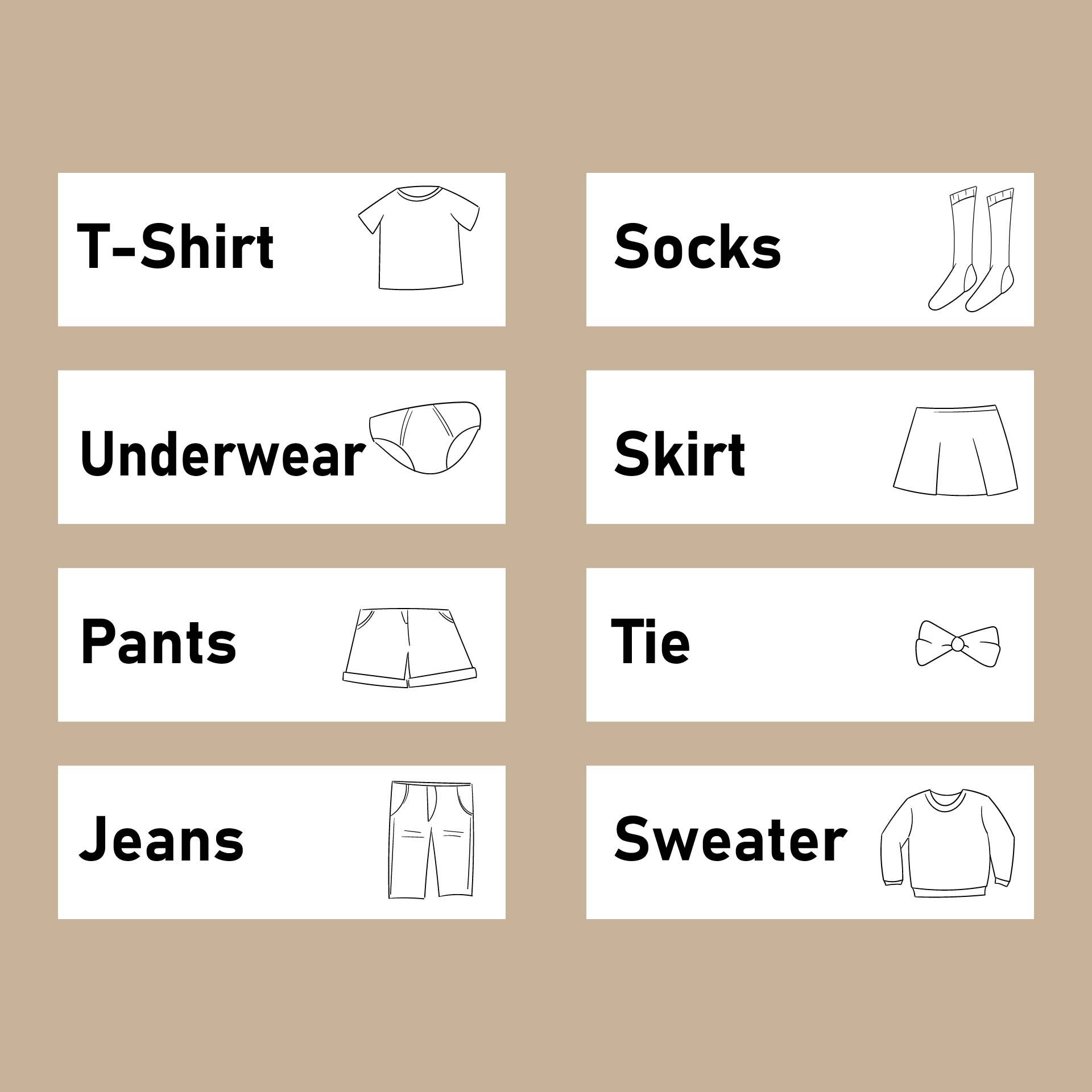 Drawer Labels Kids - 10 Free PDF Printables | Printablee