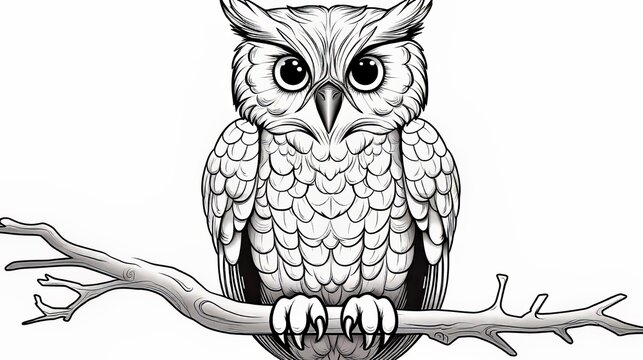 printable drawings of owls