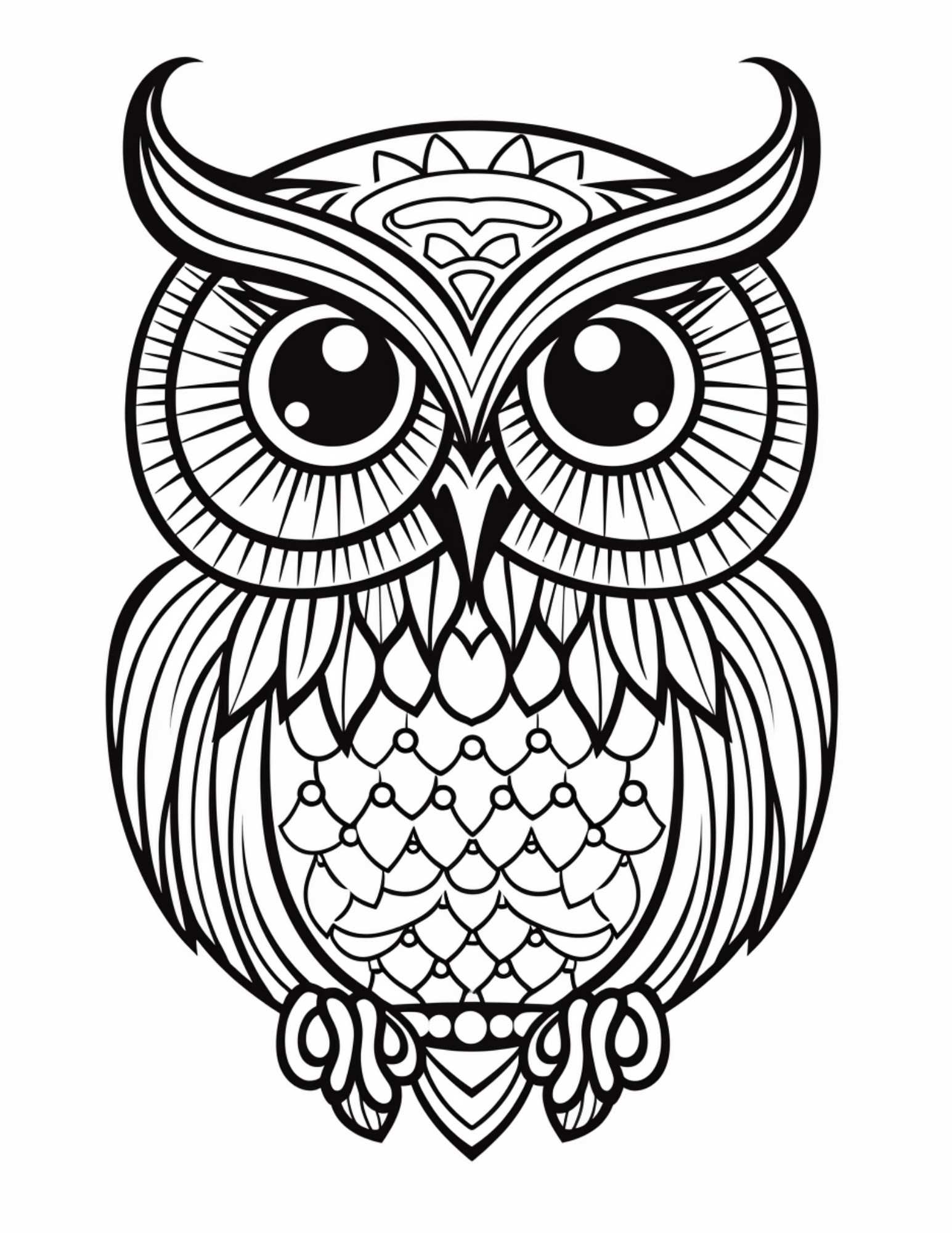 Free Printable Drawings Of Owls Download Free Printable Drawings Of 