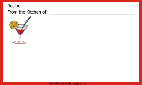 Printable Recipe Cards to Download for Free
