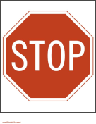 printable driving signs