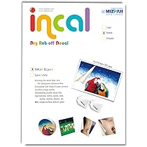 Amazon.com : [Incal] Dry Rub-off Decal Film for Inkjet Printer : 5 ...