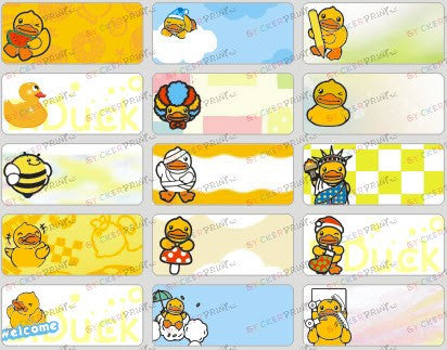 SUPERDANT Small Yellow Ducks Wall Stickers Pack of 10 Cute Bath ...