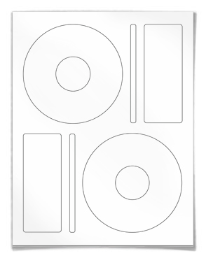 Neato - Full Coverage Gloss CD/DVD Labels - (50 Sheets/100 Labels ...