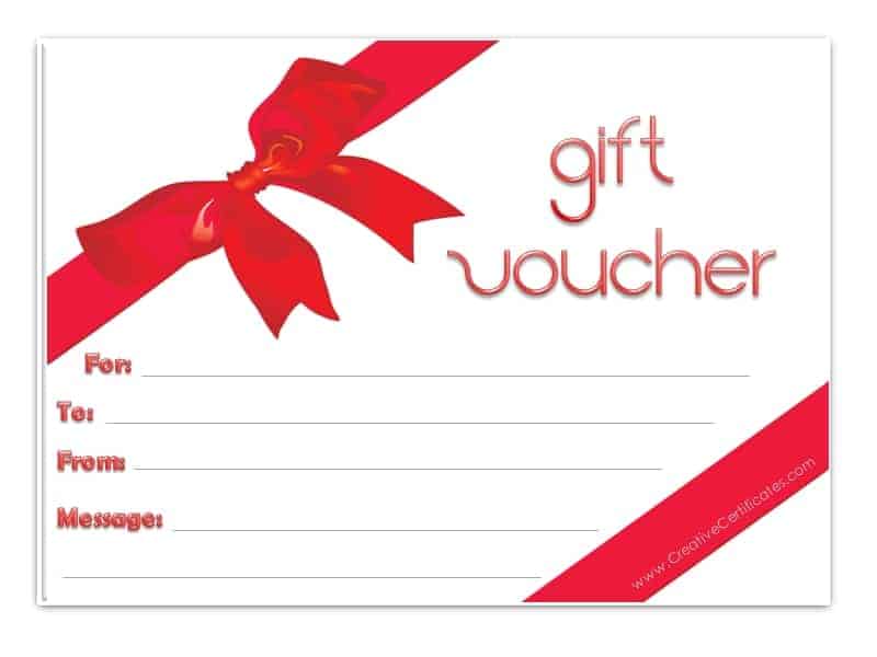 Free Printable Gift Voucher Templates