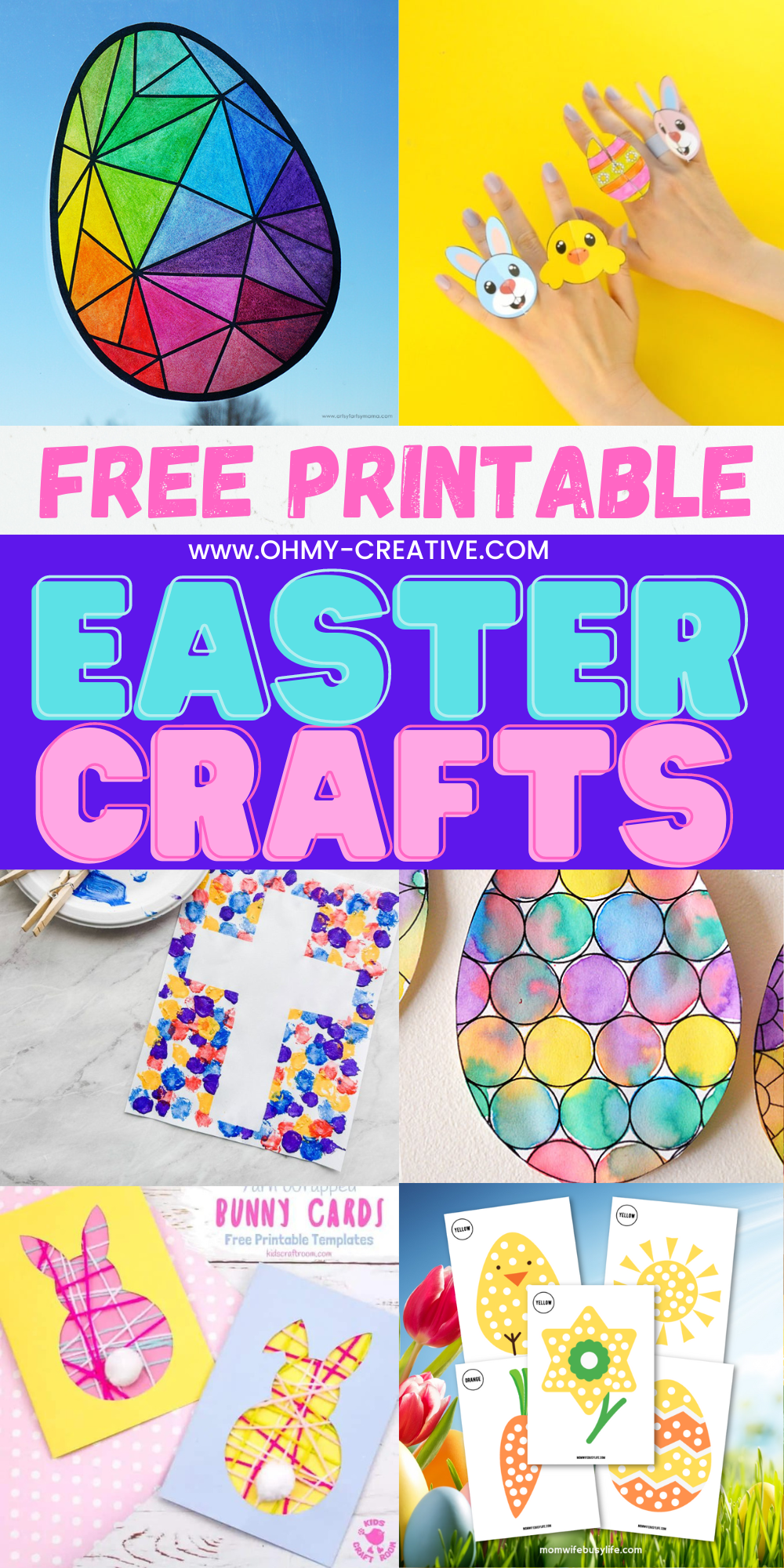 20 Easy Free Printable Easter Crafts - Oh My Creative