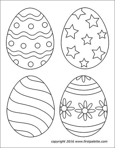 Easter Eggs | Free Printable Templates &  Coloring Pages ...
