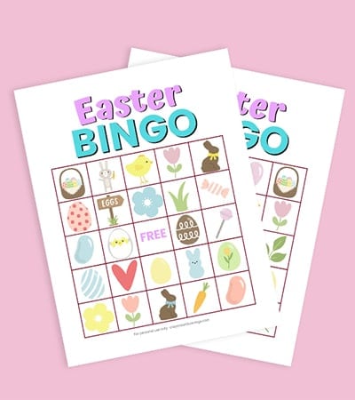 Free Printable Easter Bingo Game Cards for Kids