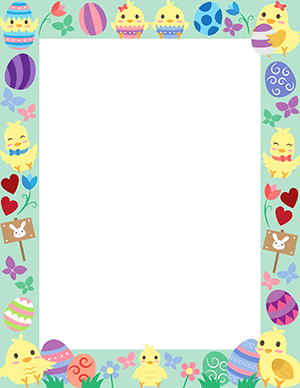 Free Printable Easter Page Borders