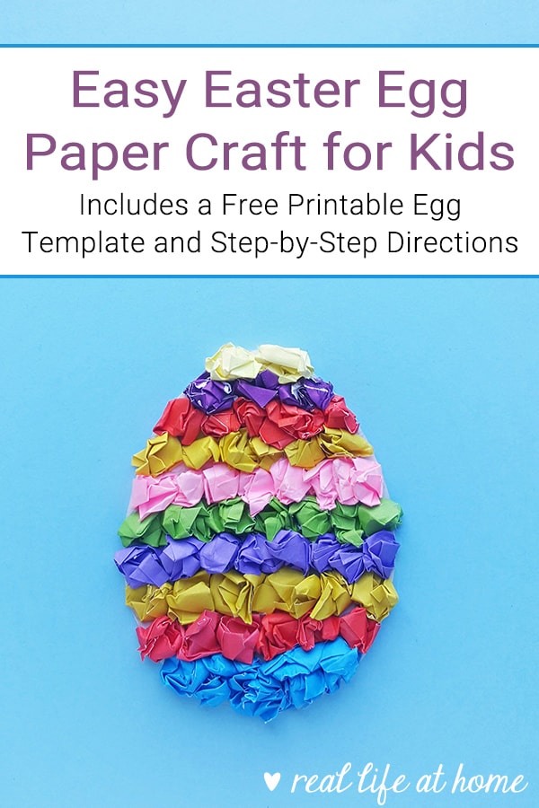 Easy Easter Craft for Kids: Easter Egg Paper Craft with Free Template