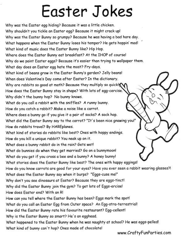 Easter Jokes Printable
