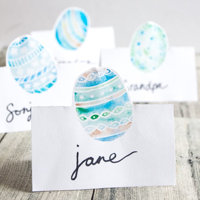 Egg-cellent Easter Place Cards Printable - Sustain My Craft Habit