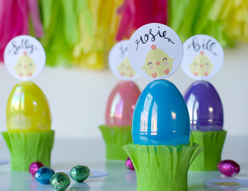 Easter Chick Place Card and Party Favor | Free Printable