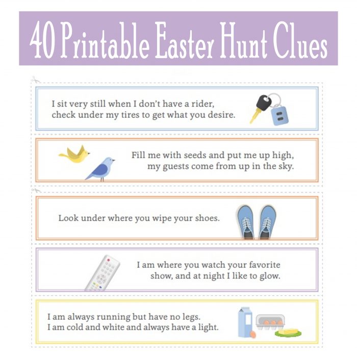 printable easter scavenger hunt ideas