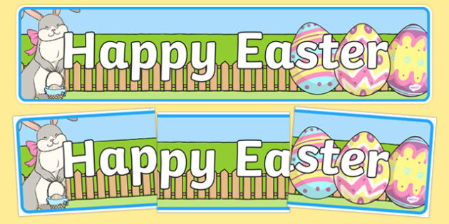 Printable Easter Banner | NZ Easter Resources (teacher made)