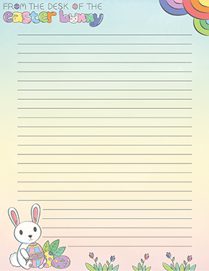 printable easter stationery