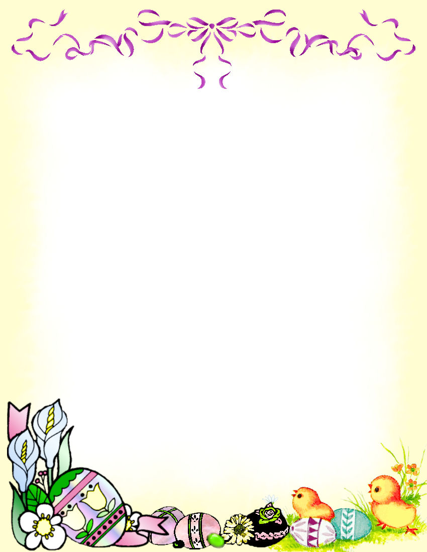 printable easter stationery