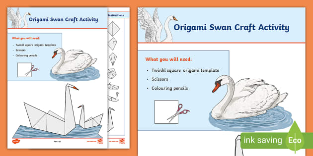 FREE! - How to Make an Origami Swan | Twinkl | Origami | KS1