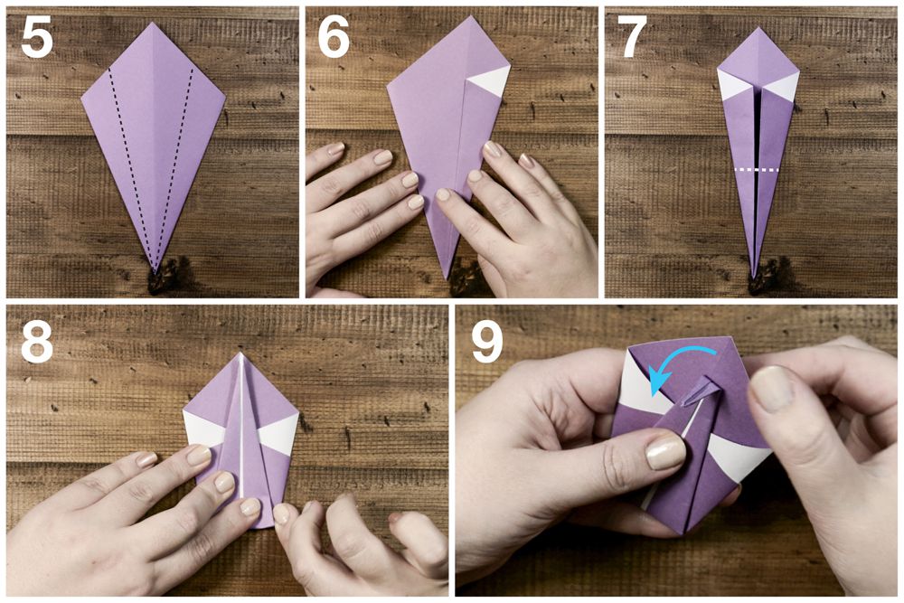 printable easy origami swan instructions
