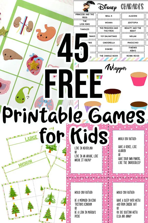 printable educational games for high school students