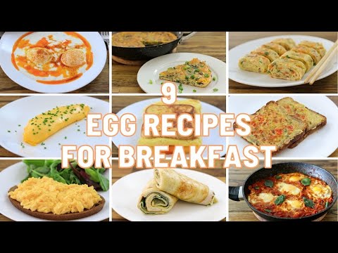 9 Egg Recipes for Breakfast - YouTube
