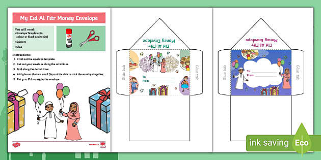FREE! - Eid Money Envelopes | Create Your Own | Twinkl