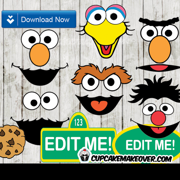 sesame-street-printable-faces-signs-instant-download-worksheets-library for Free Printable Sesame Street Characters Sesame Street Printable Faces & Signs - INSTANT DOWNLOAD ... - Worksheets Library for Free Printable Sesame Street Characters