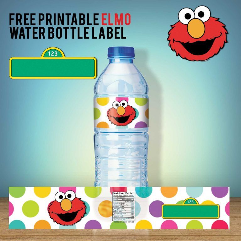 FREE Printable Sesame Street Water Bottle Labels - Our Best ...