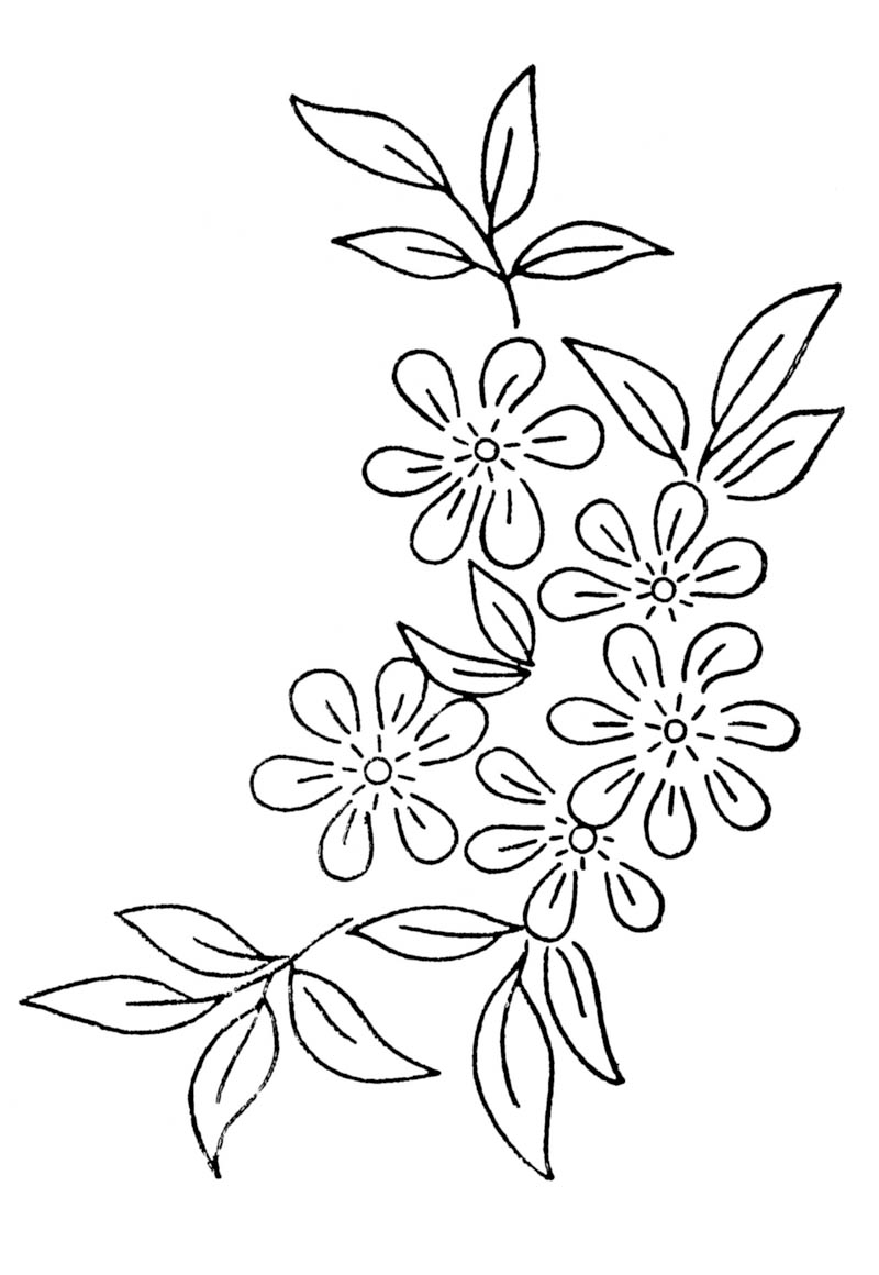 Flower Embroidery Patterns - 10 Free PDF Printables | Printablee
