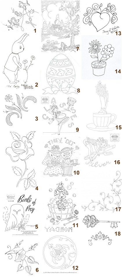 printable embroidery patterns free
