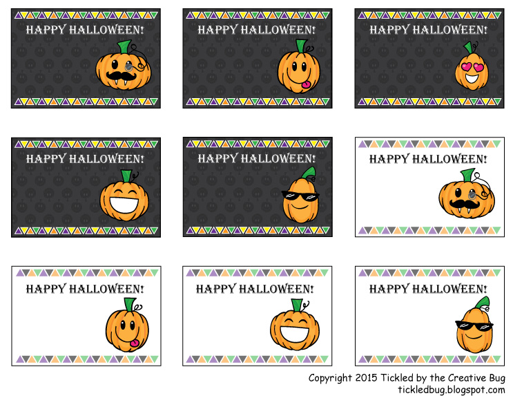 Tickled by the Creative Bug: Free Printable Emoji Pumpkin Tags for ...
