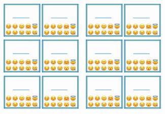 Emoji Name Tags - Birthday Printable