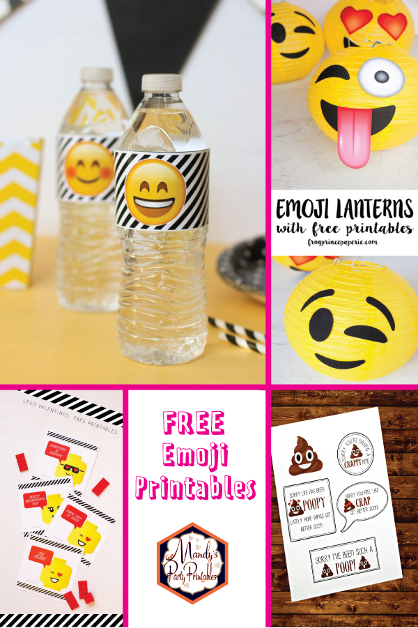 printable emoji water bottle labels free