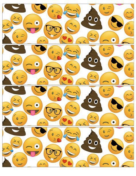 Emoji Water Bottle Labels Free Printable - Paper Trail Design