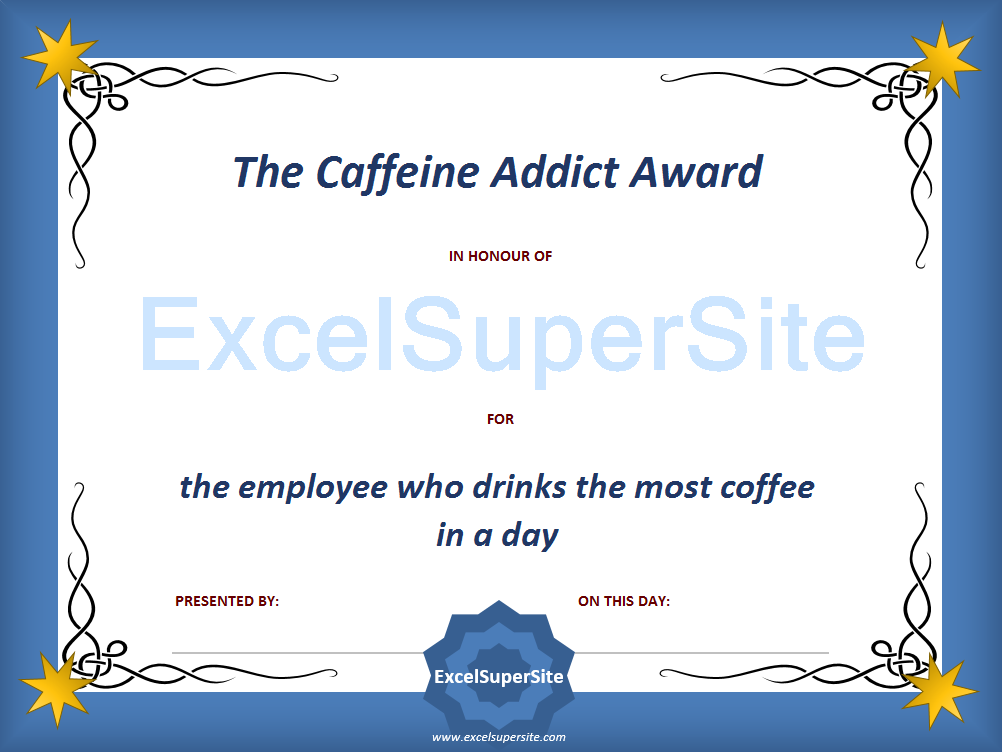 printable employee awards