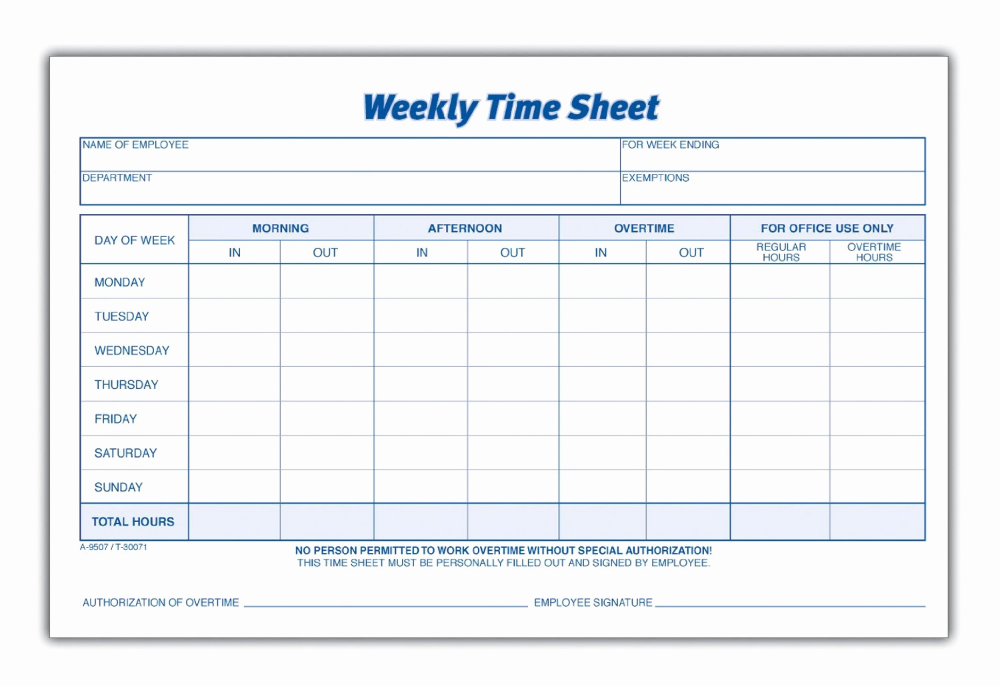 printable employee time sheets template
