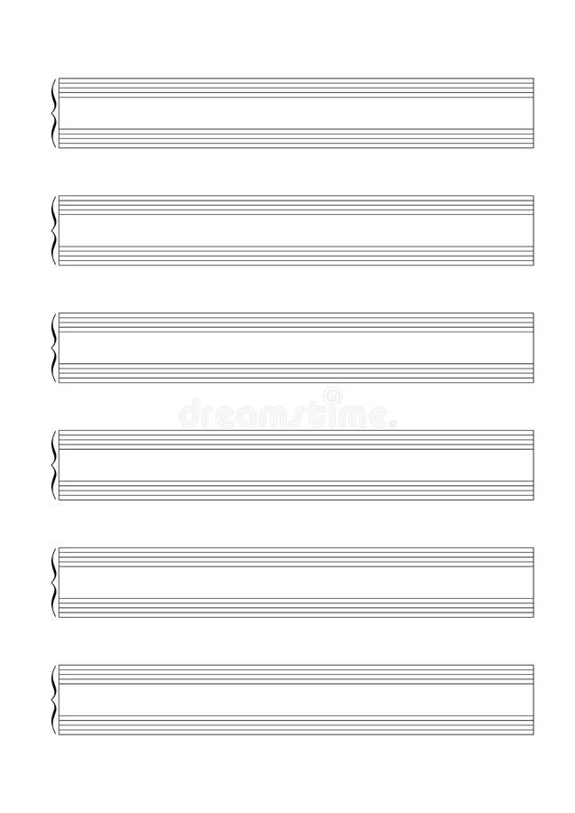 Blank Music Staff Stock Illustrations - 302 Blank Music Staff ...