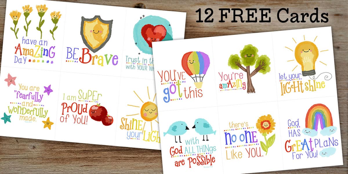 printable encouragement greeting cards