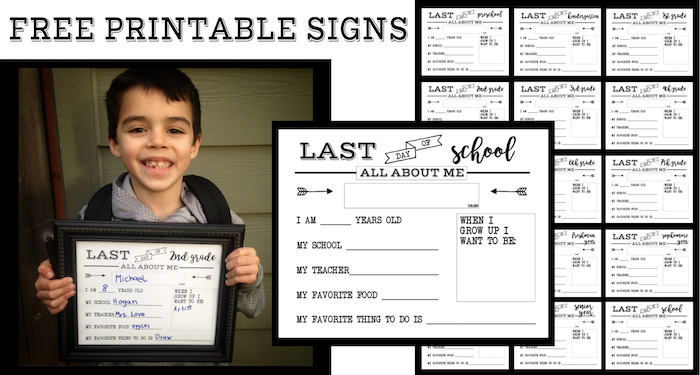 printable end of year signs